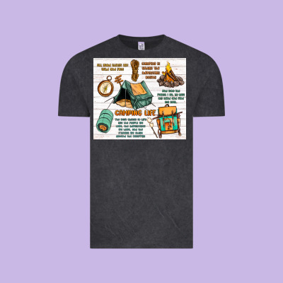 Camping Life Vintage Tee Designed By Maliassmallbusiness