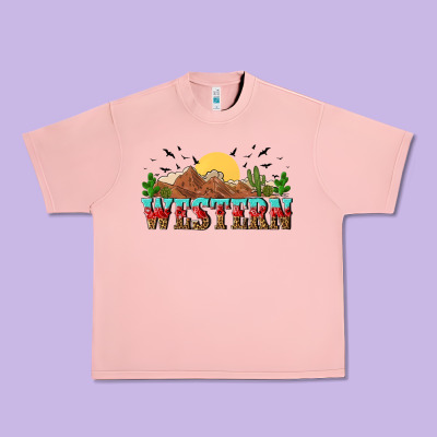 Western Urban Heavy Tee Designed By Nancycooperartshop