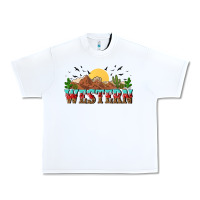 White western Urban Heavy Tee - NancyCooperArtShop