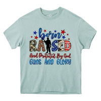 Arona born raised and protected by god guns and glory Heavy Core Tee - JahusDesignShop