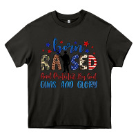 Asphalt born raised and protected by god guns and glory Heavy Core Tee - JahusDesignShop