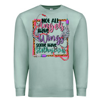 Seafoam Not all angels have wings Premium Sweatshirt - CowGirlArtShop