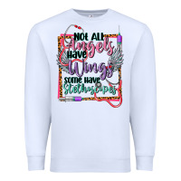 White Not all angels have wings Premium Sweatshirt - CowGirlArtShop