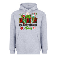 Heather Grey nurse practitioner claus Heavyweight Hoodie - CowGirlArtShop
