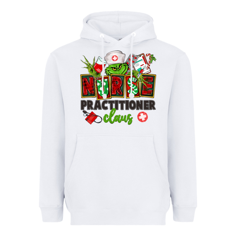 Nurse Practitioner Claus Heavyweight Hoodie by CowGirlArtShop | Teevron