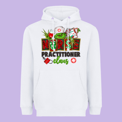 Nurse Practitioner Claus Heavyweight Hoodie Designed By Cowgirlartshop