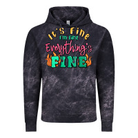 Cloud Black its fine im dine everythings fine Vintage Hoodie - MaliasSmallBusiness