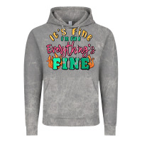 Cloud Rock its fine im dine everythings fine Vintage Hoodie - MaliasSmallBusiness
