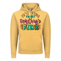 Vintage Mustard its fine im dine everythings fine Vintage Hoodie - MaliasSmallBusiness