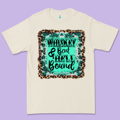 Whiskey Bent Hell Bound Premium Tee Designed By Adodesignshop