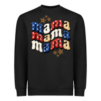 Black American Mama Heavyweight Sweatshirt - BundleAndBundleShop