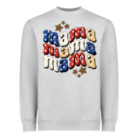 Heather Grey American Mama Heavyweight Sweatshirt - BundleAndBundleShop