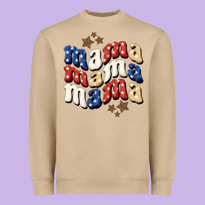 American Mama Heavyweight Sweatshirt Designed By Bundleandbundleshop