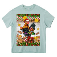Arona Christmas rooster Heavy Core Tee - Artiststas