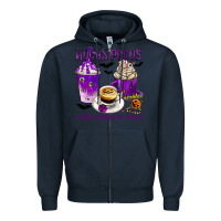 Navy Hocus Pocus I Need Coffee to Focus Zipper Hoodie - texasbilliewilder