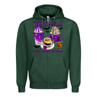Sports Green Hocus Pocus I Need Coffee to Focus Zipper Hoodie - texasbilliewilder