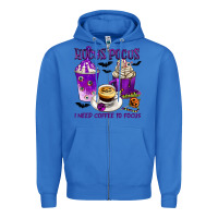 True Royal Hocus Pocus I Need Coffee to Focus Zipper Hoodie - texasbilliewilder
