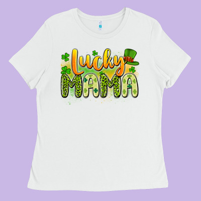 Lucky Mama Ladies Tee Designed By Artiststas