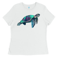 White turtle Ladies Tee - RanaPortraitStore
