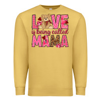 Antique Gold Love is being called Mama Valentine's Day Premium Sweatshirt - HowdyJamesFarm