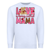 White Love is being called Mama Valentine's Day Premium Sweatshirt - HowdyJamesFarm