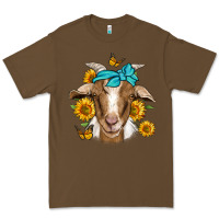 Cacao sunflower bandana goat Premium Tee - Jasminsmagicworld
