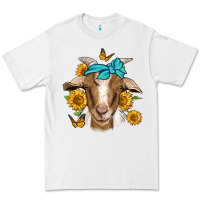 White sunflower bandana goat Premium Tee - Jasminsmagicworld