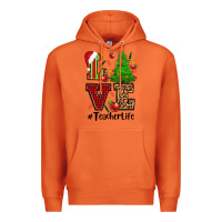 Carrot love teacher life christmas Premium Hoodie - CowGirlArtShop