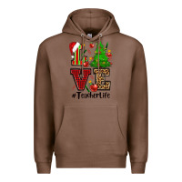 Chestnut love teacher life christmas Premium Hoodie - CowGirlArtShop