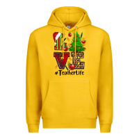 Lemon love teacher life christmas Premium Hoodie - CowGirlArtShop