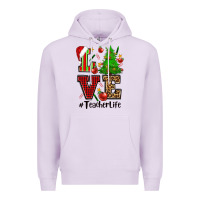 Love Teacher Life Christmas Premium Hoodie | Teevron