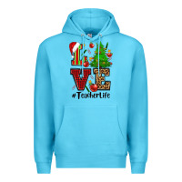 Ocean Blue love teacher life christmas Premium Hoodie - CowGirlArtShop