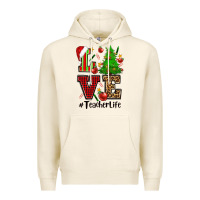 Tofu love teacher life christmas Premium Hoodie - CowGirlArtShop