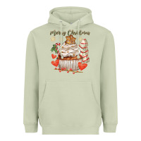 Matcha merry christmas cupcake Heavyweight Hoodie - CowGirlArtShop