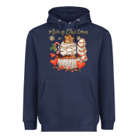 Navy merry christmas cupcake Heavyweight Hoodie - CowGirlArtShop