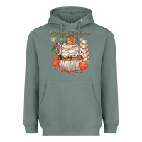 Sage merry christmas cupcake Heavyweight Hoodie - CowGirlArtShop