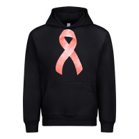 Black uterine or endometrial cancer ribbon Urban Hoodie - FaDigitalArtStudio