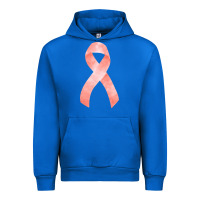 Cobalt uterine or endometrial cancer ribbon Urban Hoodie - FaDigitalArtStudio