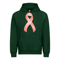 Forest Green uterine or endometrial cancer ribbon Urban Hoodie - FaDigitalArtStudio
