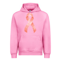 Fuchsia Pink uterine or endometrial cancer ribbon Urban Hoodie - FaDigitalArtStudio