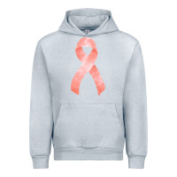 Heather Grey uterine or endometrial cancer ribbon Urban Hoodie - FaDigitalArtStudio
