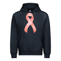 Navy uterine or endometrial cancer ribbon Urban Hoodie - FaDigitalArtStudio