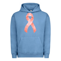 Pigment Pebble Blue uterine or endometrial cancer ribbon Urban Hoodie - FaDigitalArtStudio