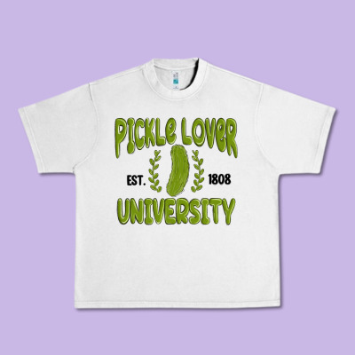 Pickle Lover University Urban Heavy Tee Designed By Maliassmallbusiness