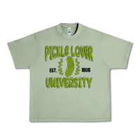 Oil Green pickle lover university Urban Heavy Tee - MaliasSmallBusiness