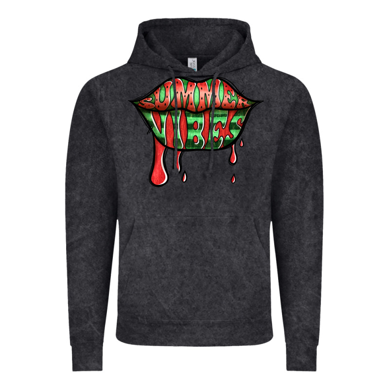 Summer Vibes Watermelon Lips Vintage Hoodie by Jasminsmagicworld | Teevron