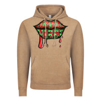 Vintage Coffee summer vibes watermelon lips Vintage Hoodie - Jasminsmagicworld