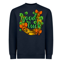 Navy St.Patrick's Good Luck Heavyweight Sweatshirt - BundleAndBundleShop