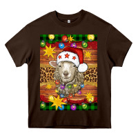 Chocolate Brown Christmas sheep air freshener Heavy Core Tee - Artiststas
