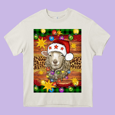 Christmas Sheep Air Freshener Heavy Core Tee Designed By Artiststas